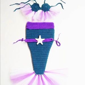 🧜🏼‍♀️ Baby MERMAID purple outfit, 6-9mths